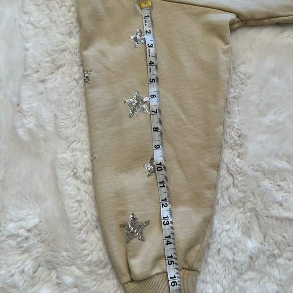SISTER NANCY Beige Novelty Sweatshirt with Star Embellishments - Picture 5 of 6